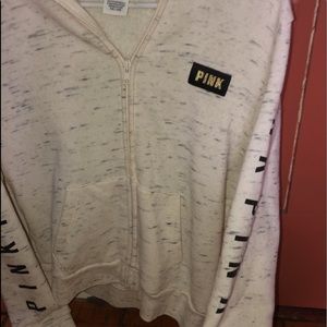 PINK full zip hoodie